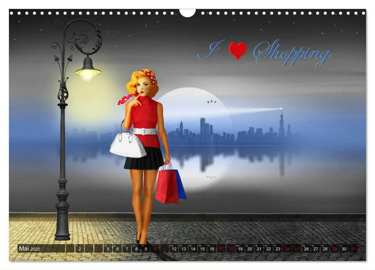 Bild: 9783435378432 | Pin-Up Girls im Retro Style by Mausopardia (Wandkalender 2025 DIN...