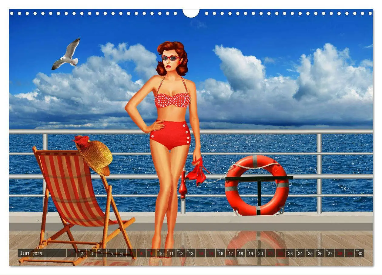 Bild: 9783435378432 | Pin-Up Girls im Retro Style by Mausopardia (Wandkalender 2025 DIN...
