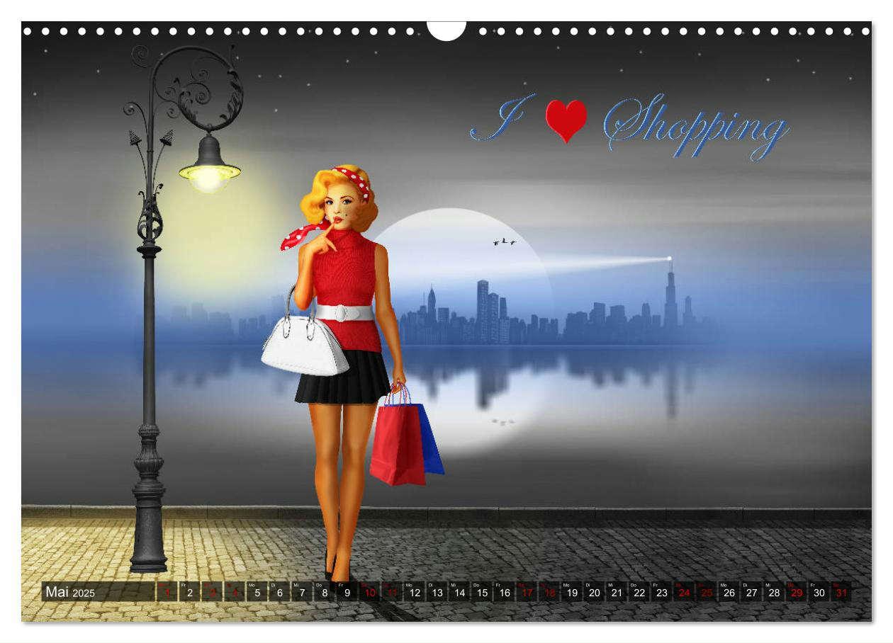 Bild: 9783435378432 | Pin-Up Girls im Retro Style by Mausopardia (Wandkalender 2025 DIN...
