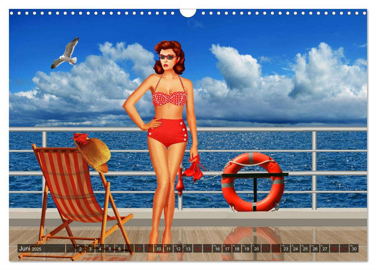 Bild: 9783435378432 | Pin-Up Girls im Retro Style by Mausopardia (Wandkalender 2025 DIN...