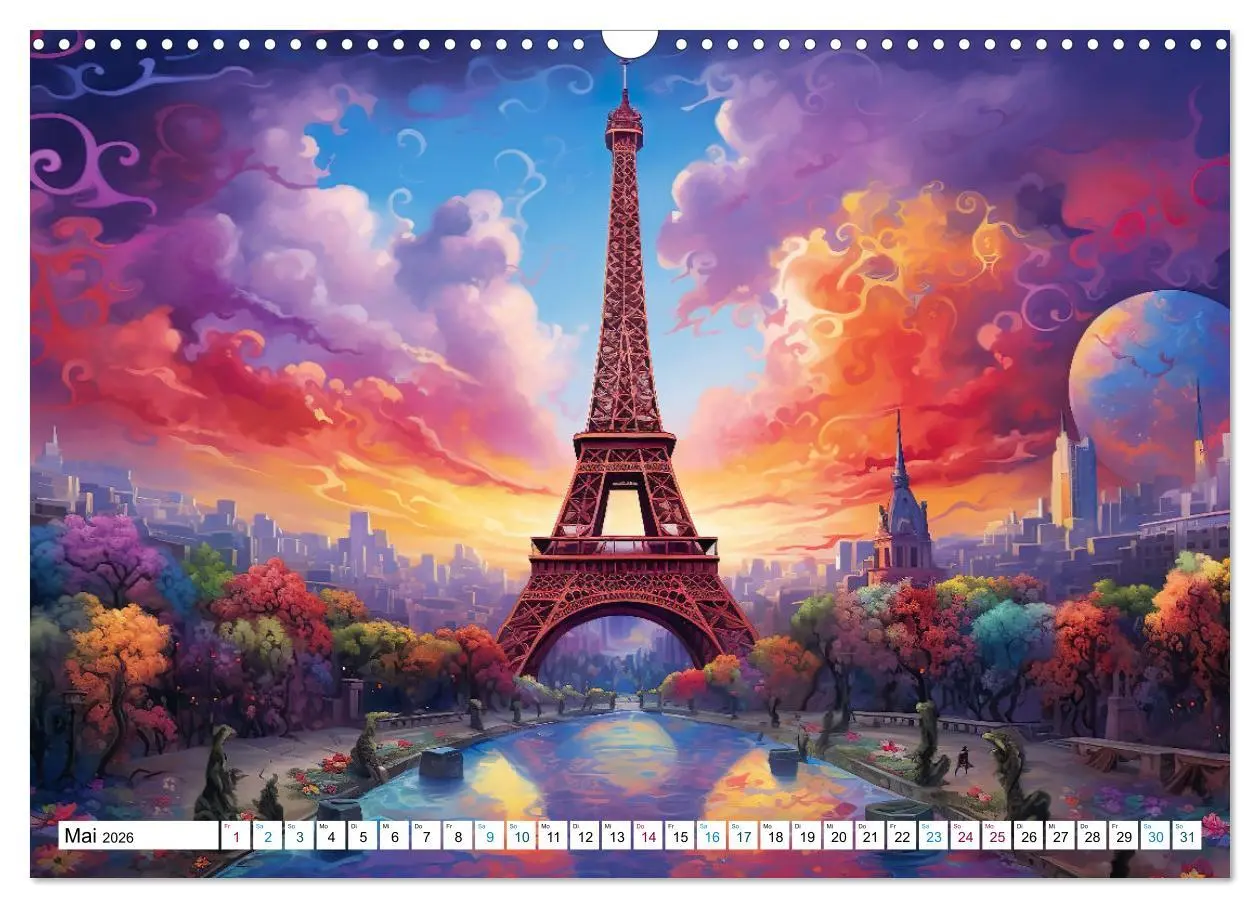 Bild: 9783457398432 | Eiffelturm: Kreativ anders (Wandkalender 2026 DIN A3 quer),...
