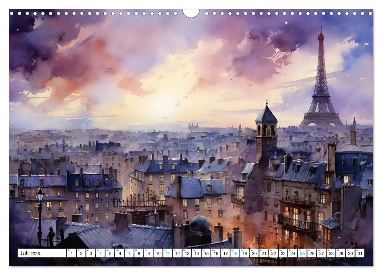 Bild: 9783457398432 | Eiffelturm: Kreativ anders (Wandkalender 2026 DIN A3 quer),...