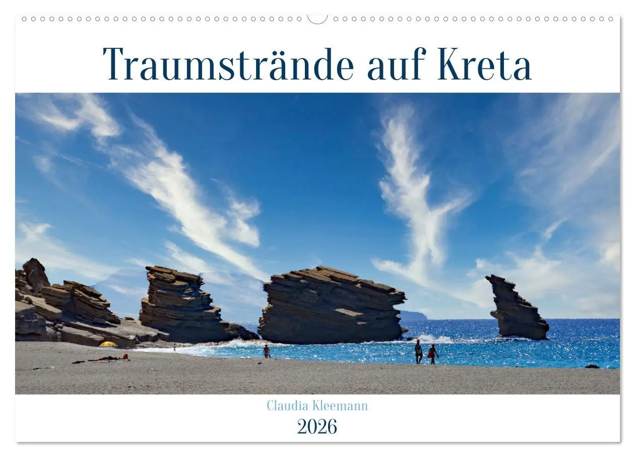 Cover: 9783457538432 | Traumstrände auf Kreta (Wandkalender 2026 DIN A2 quer), CALVENDO...