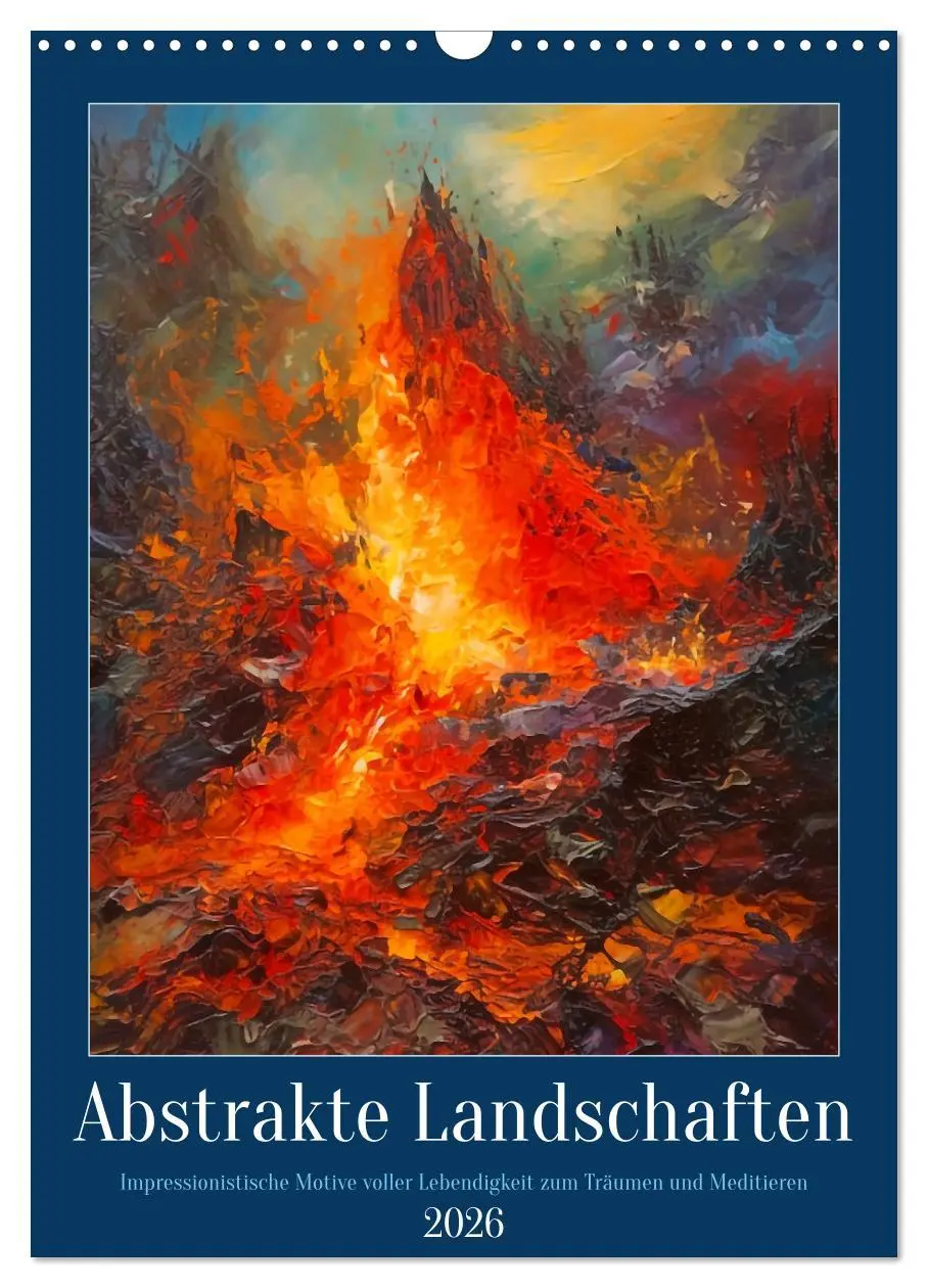 Cover: 9783516318432 | Abstrakte Landschaften (Wandkalender 2026 DIN A3 hoch), CALVENDO...