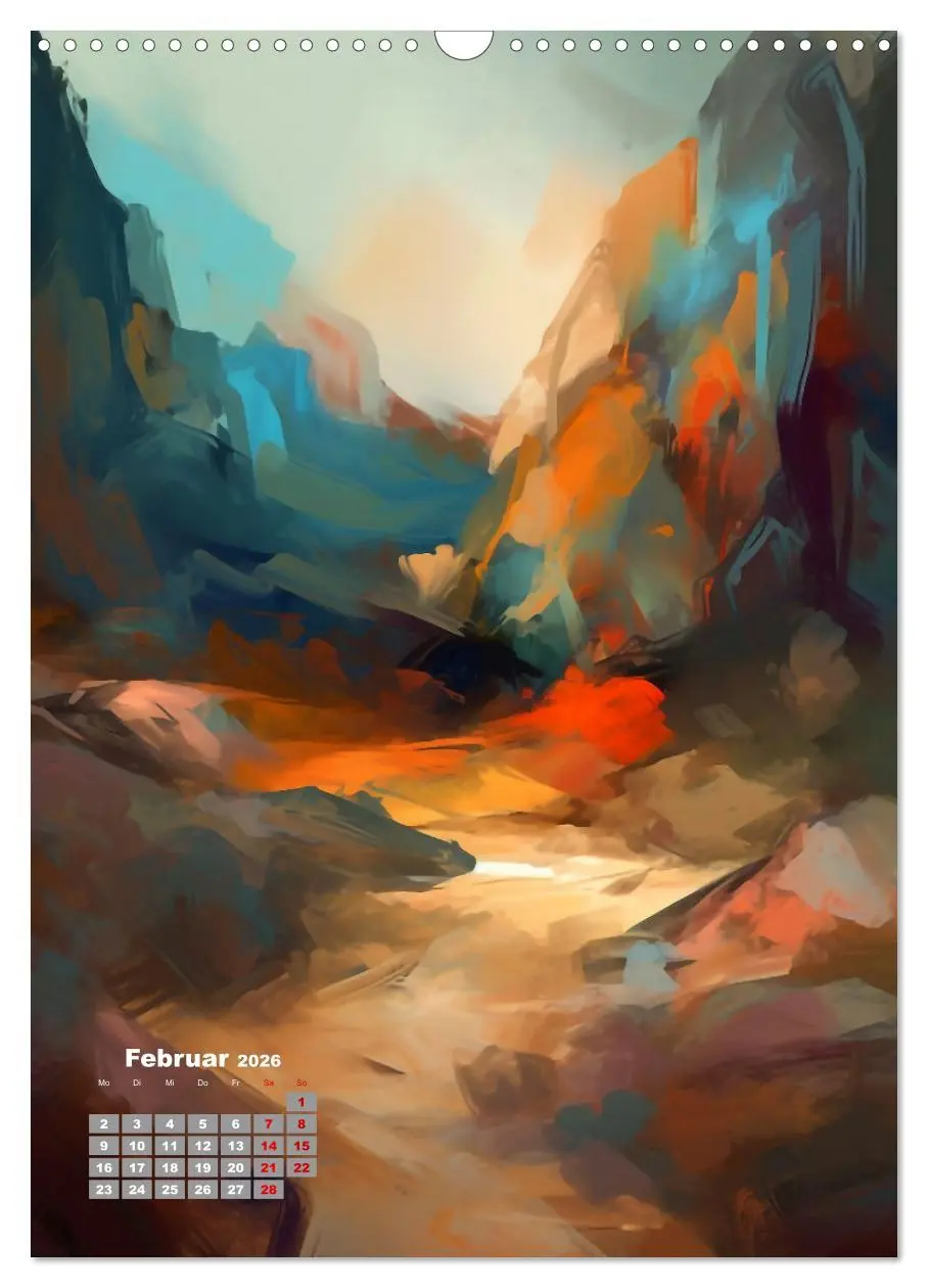 Bild: 9783516318432 | Abstrakte Landschaften (Wandkalender 2026 DIN A3 hoch), CALVENDO...