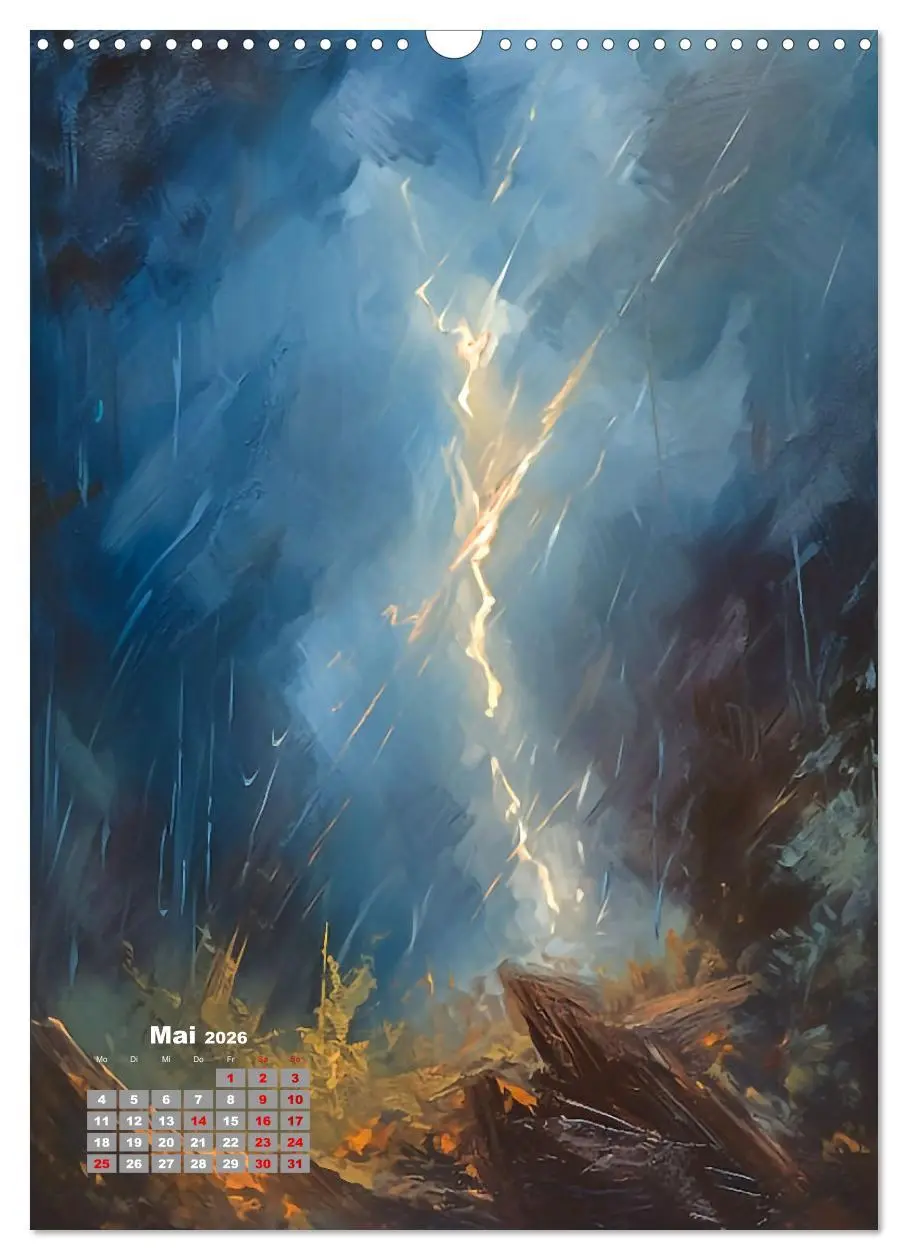 Bild: 9783516318432 | Abstrakte Landschaften (Wandkalender 2026 DIN A3 hoch), CALVENDO...