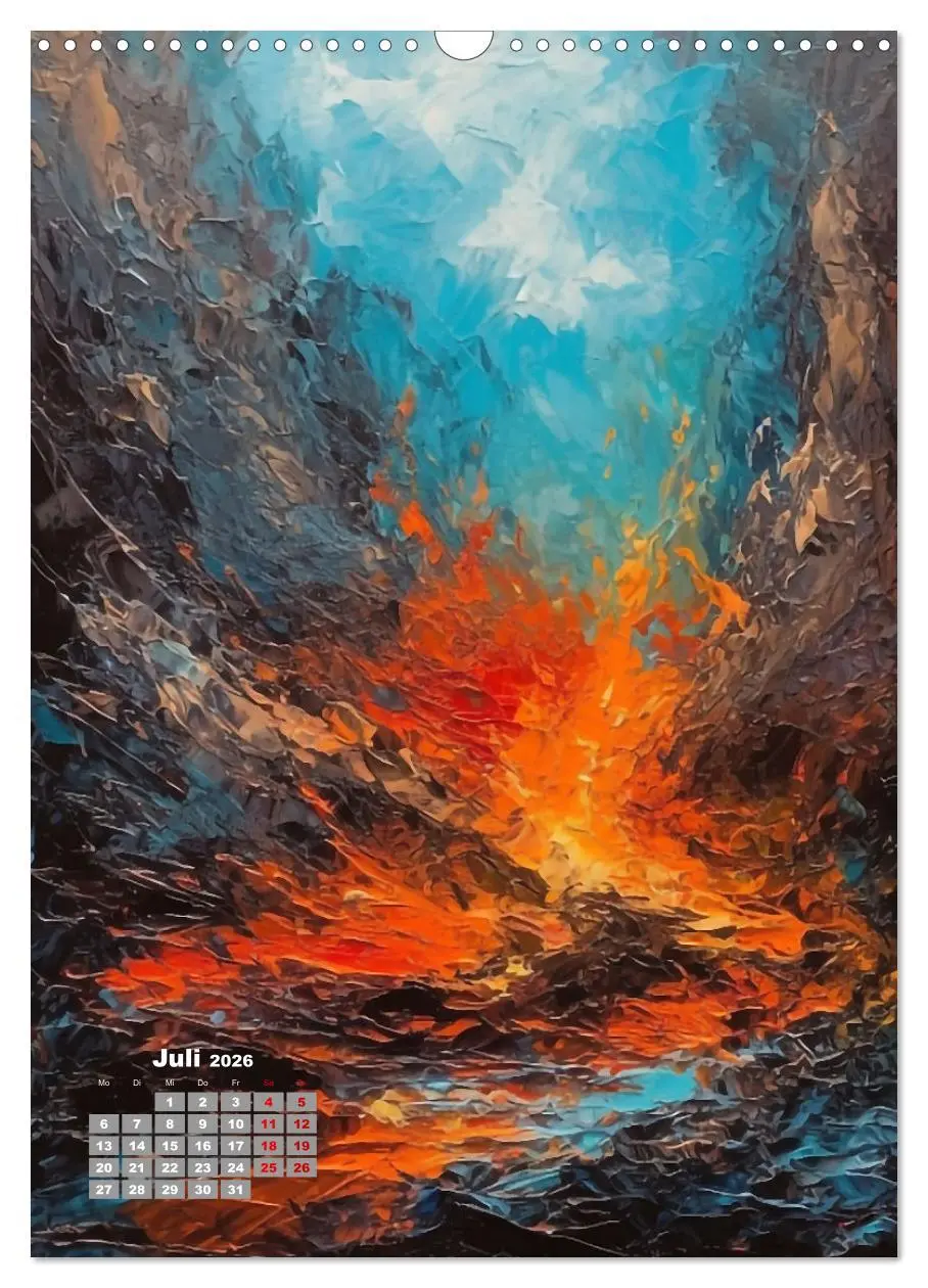 Bild: 9783516318432 | Abstrakte Landschaften (Wandkalender 2026 DIN A3 hoch), CALVENDO...