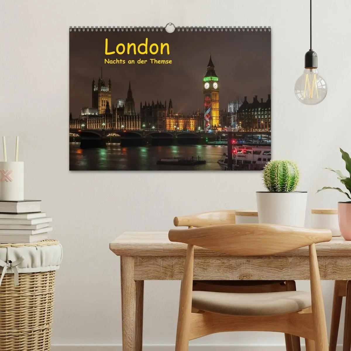 Bild: 9783569888432 | London - Nachts an der Themse (Wandkalender 2027 DIN A3 quer),...