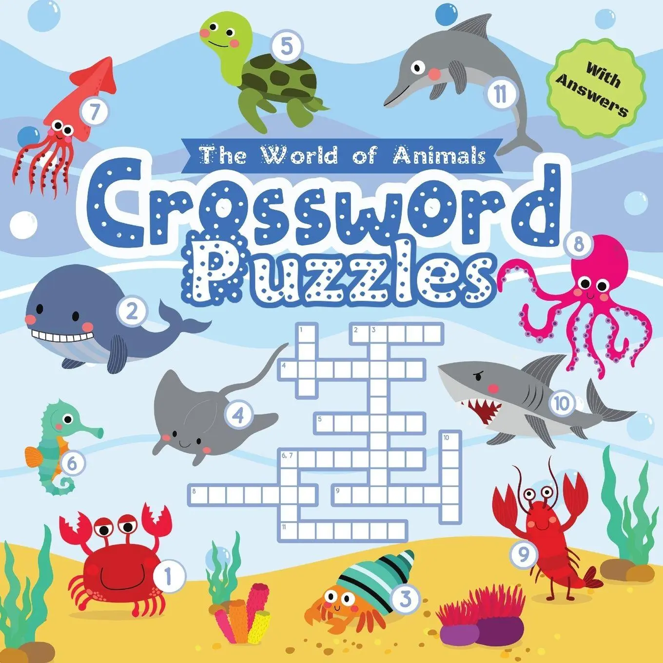 Cover: 9788395598432 | Animal Crossword Puzzles for Kids | Benjamin C. Gumpington | Buch