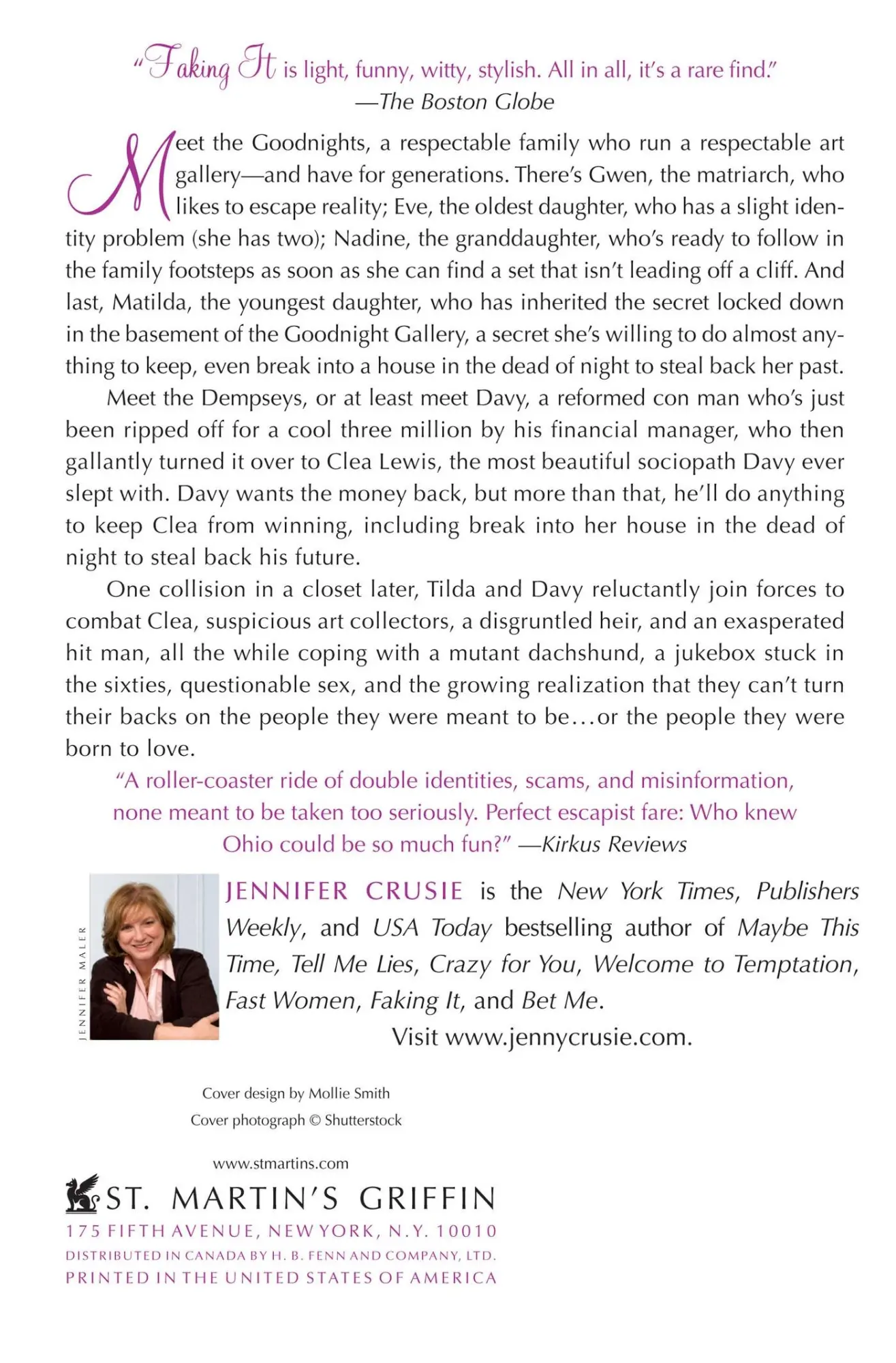 Rückseite: 9780312668532 | Faking It | Jennifer Crusie | Taschenbuch | Kartoniert / Broschiert