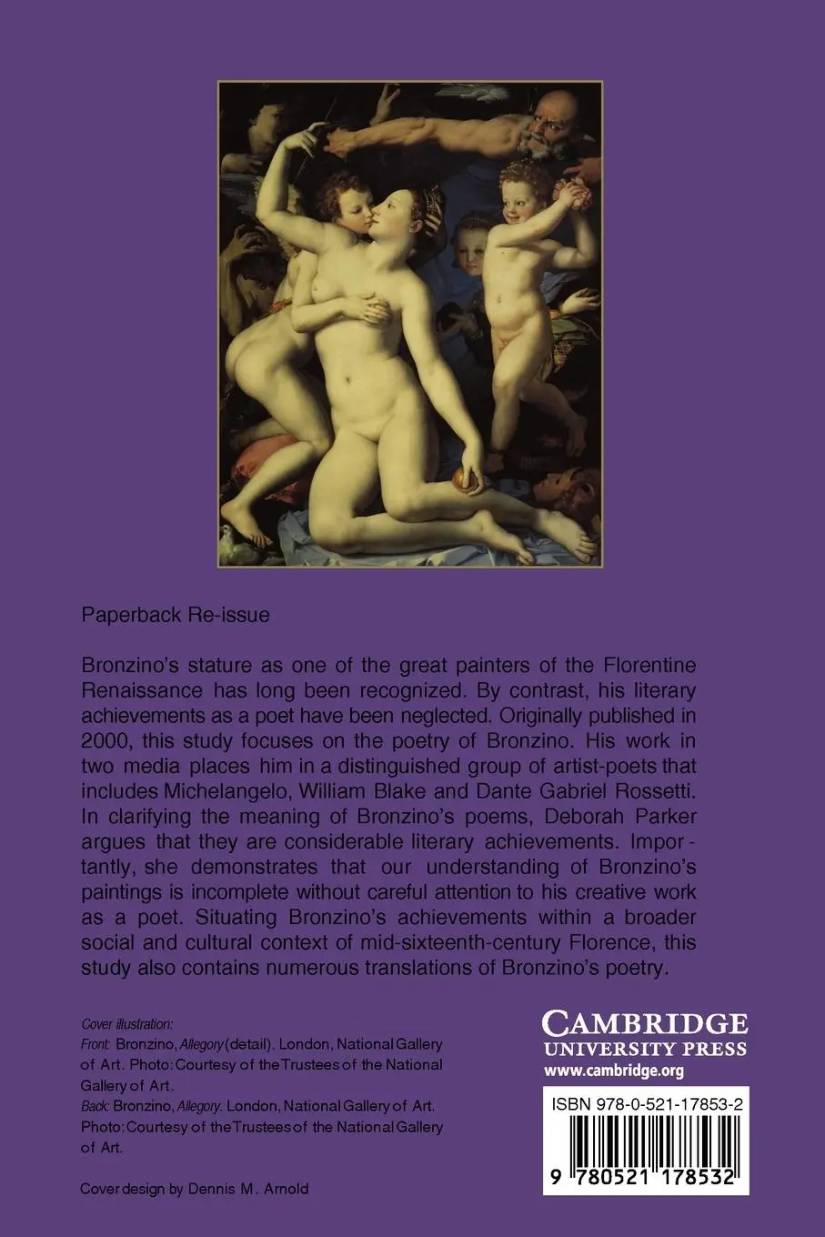 Rückseite: 9780521178532 | Bronzino | Renaissance Painter as Poet | Deborah Parker | Taschenbuch