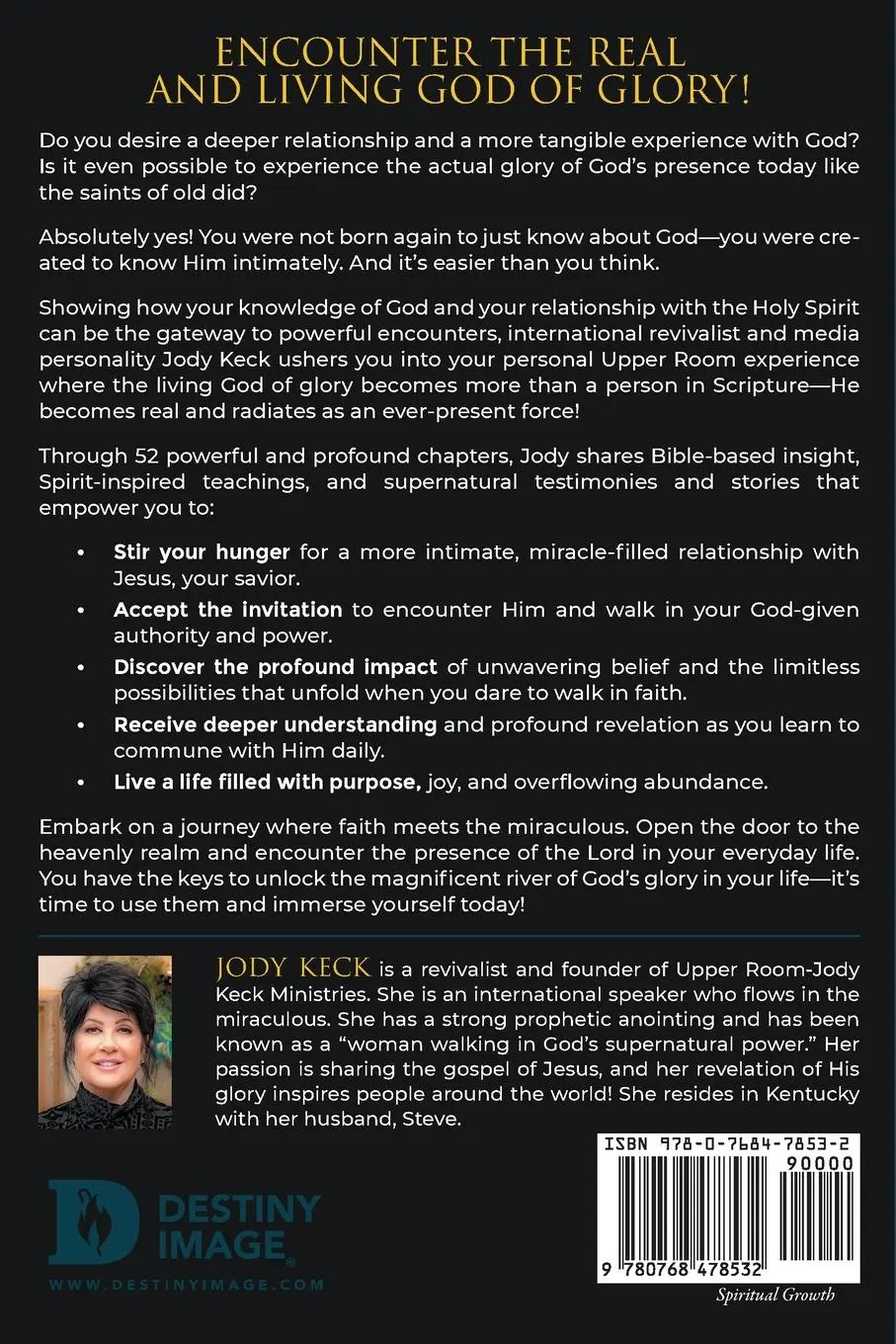 Rückseite: 9780768478532 | The River of Glory | 52 Keys to Living in God's Presence | Jody Keck