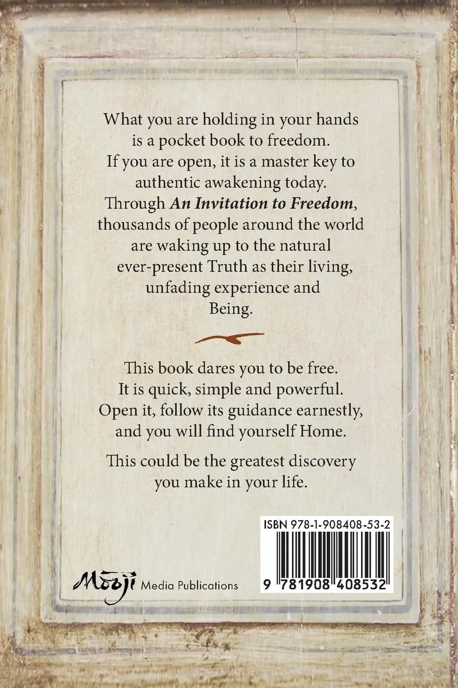 Rückseite: 9781908408532 | An Invitation to Freedom | Immediate Awakening for Everyone | Mooji