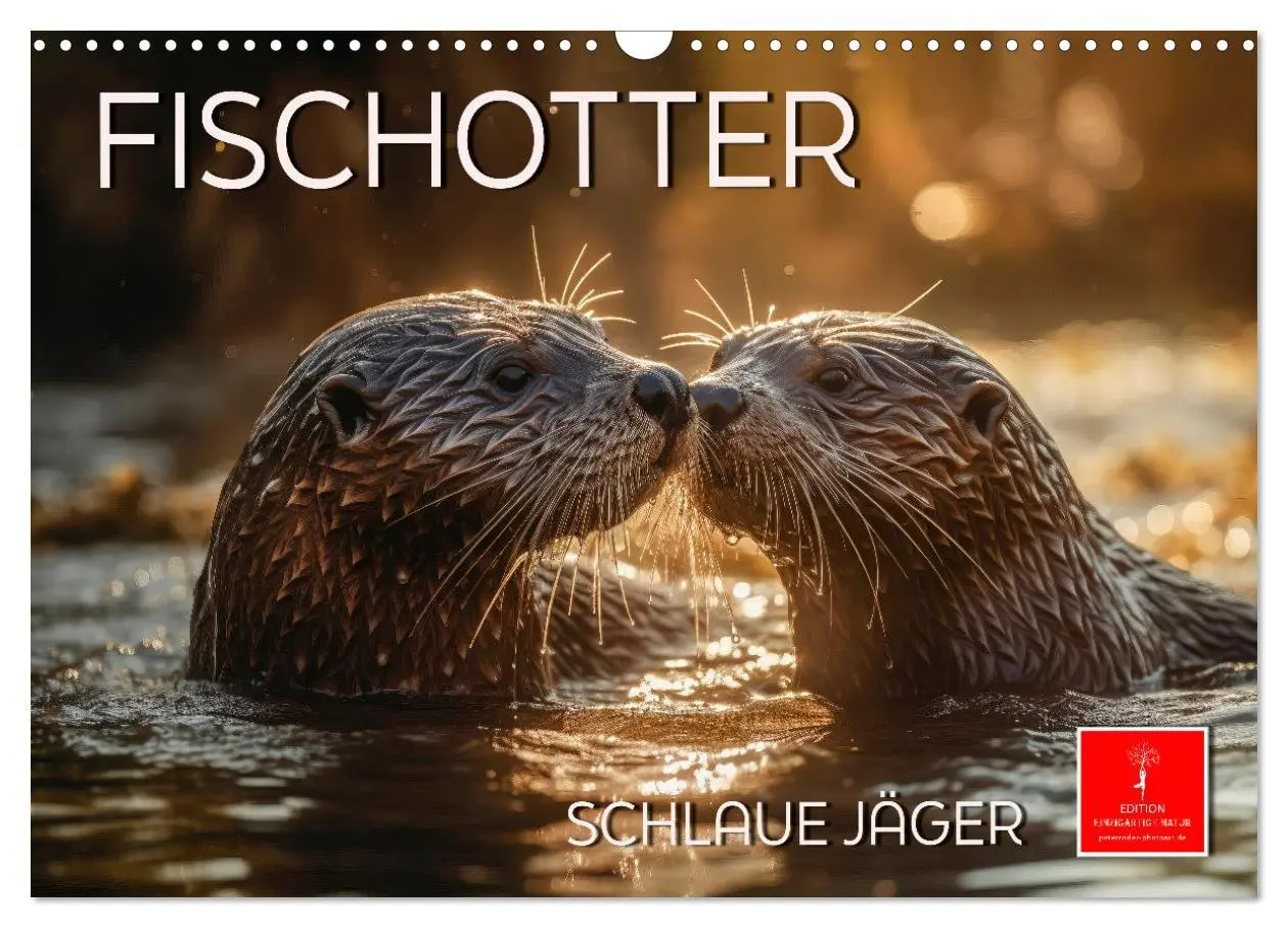 Cover: 9783457528532 | Fischotter - schlaue Jäger (Wandkalender 2026 DIN A3 quer),...