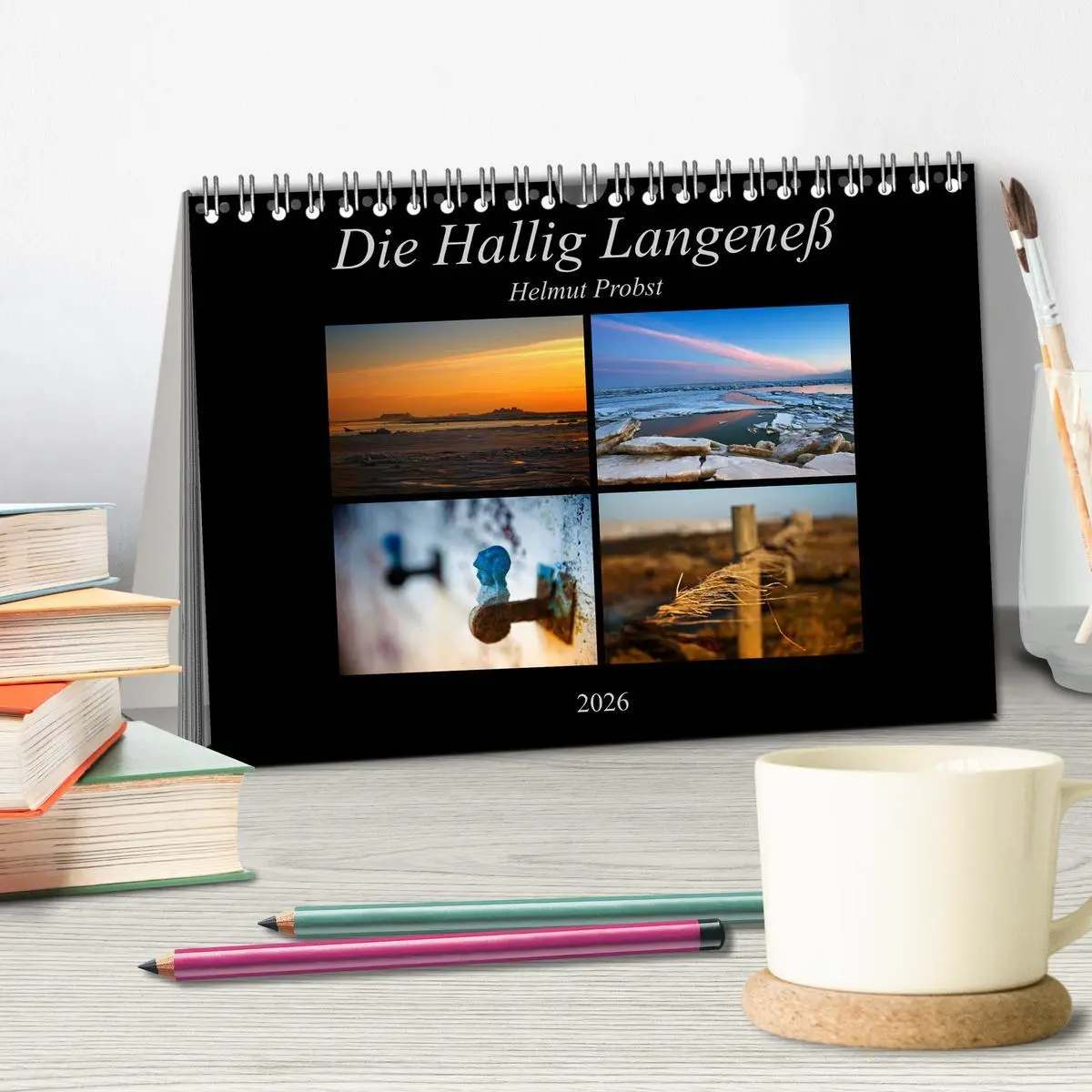 Bild: 9783516168532 | Die Hallig Langeneß (Tischkalender 2026 DIN A5 quer), CALVENDO...