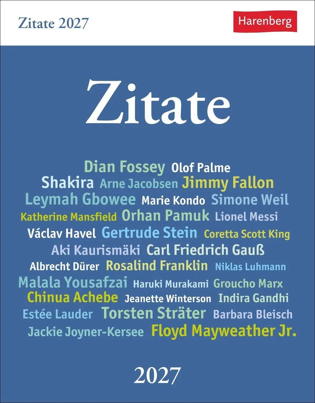 Cover: 9783840038532 | Zitate Tagesabreißkalender 2027 | Berthold Budde | Kalender | 648 S.
