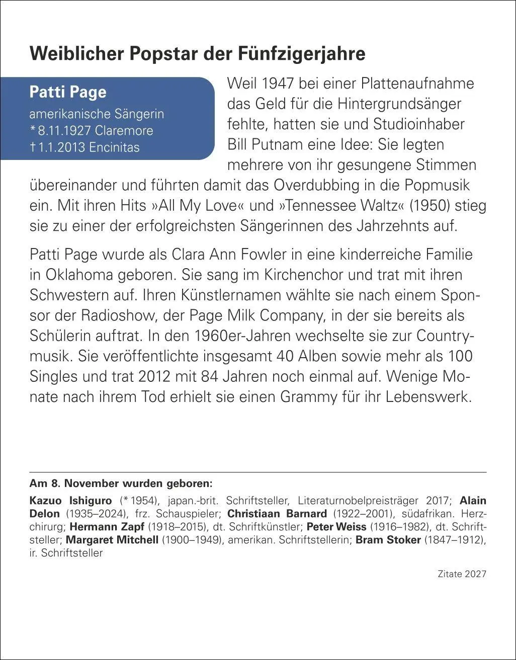 Bild: 9783840038532 | Zitate Tagesabreißkalender 2027 | Berthold Budde | Kalender | 648 S.