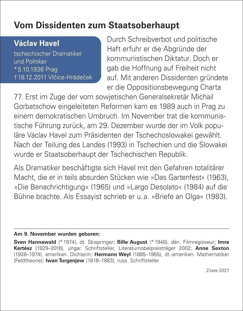 Bild: 9783840038532 | Zitate Tagesabreißkalender 2027 | Berthold Budde | Kalender | 648 S.