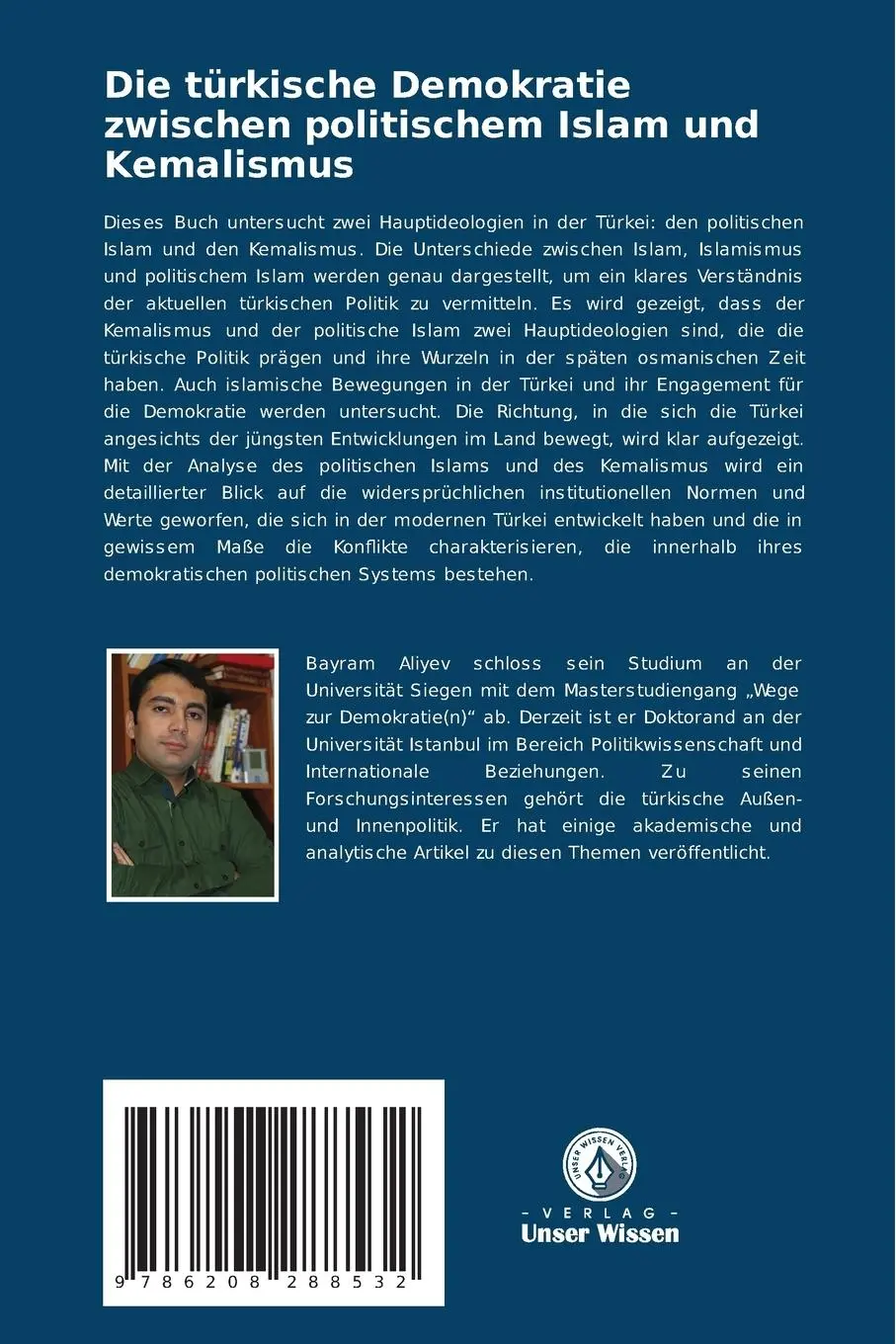 Rückseite: 9786208288532 | Die türkische Demokratie zwischen politischem Islam und Kemalismus