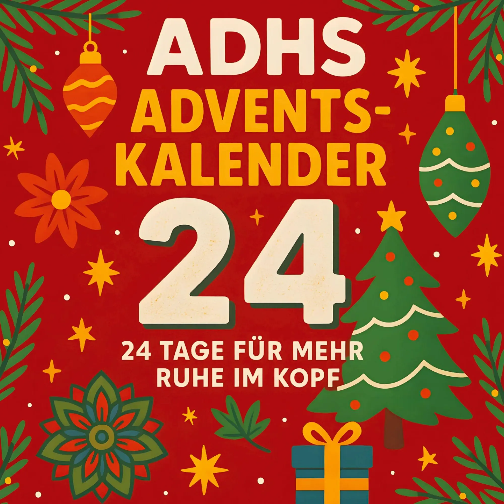 Cover: 9789403838632 | ADHS Adventskalender | 24 Tage für mehr Ruhe im Kopf | Tobias Klar