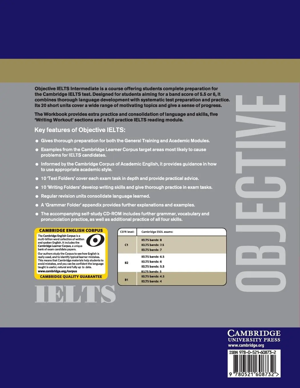 Rückseite: 9780521608732 | Objective IELTS Intermediate | Michael Black (u. a.) | Taschenbuch