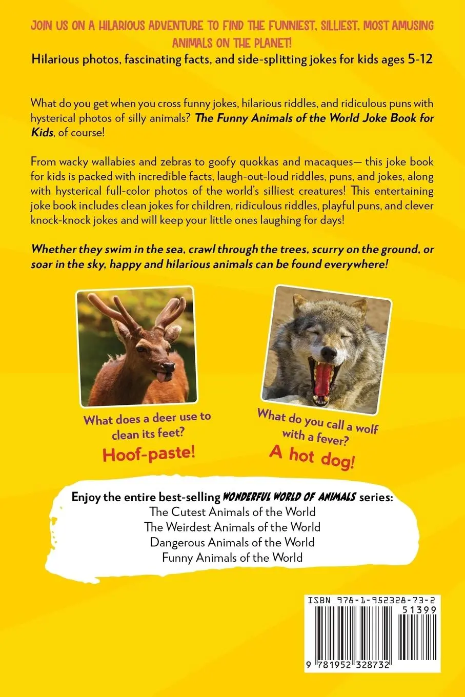 Rückseite: 9781952328732 | Funny Animals of the World Joke Book for Kids | Jack Lewis | Buch