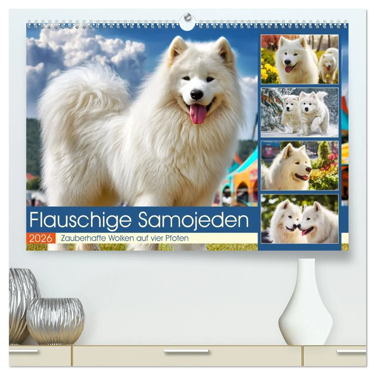 Cover: 9783457748732 | Flauschige Samojeden. Zauberhafte Wolken auf vier Pfoten...