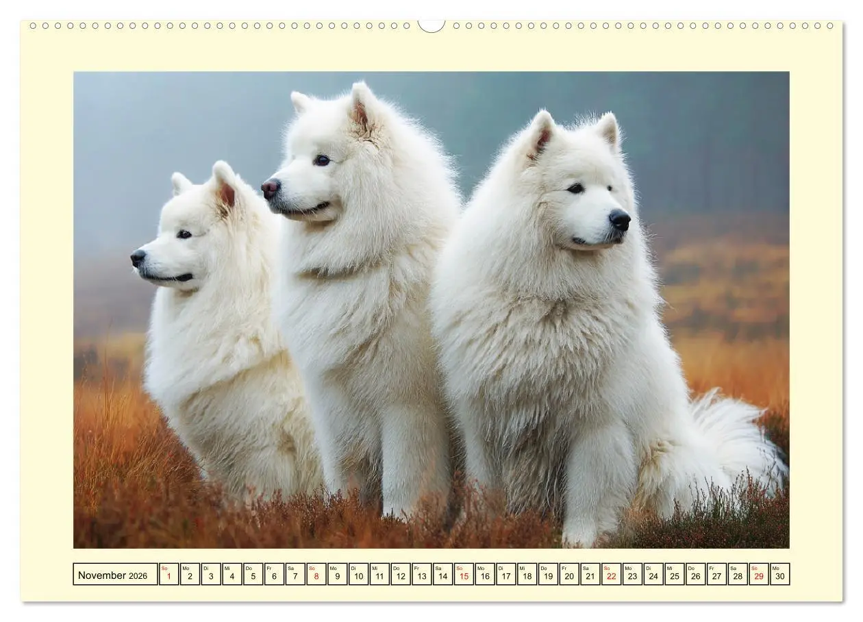 Bild: 9783457748732 | Flauschige Samojeden. Zauberhafte Wolken auf vier Pfoten...
