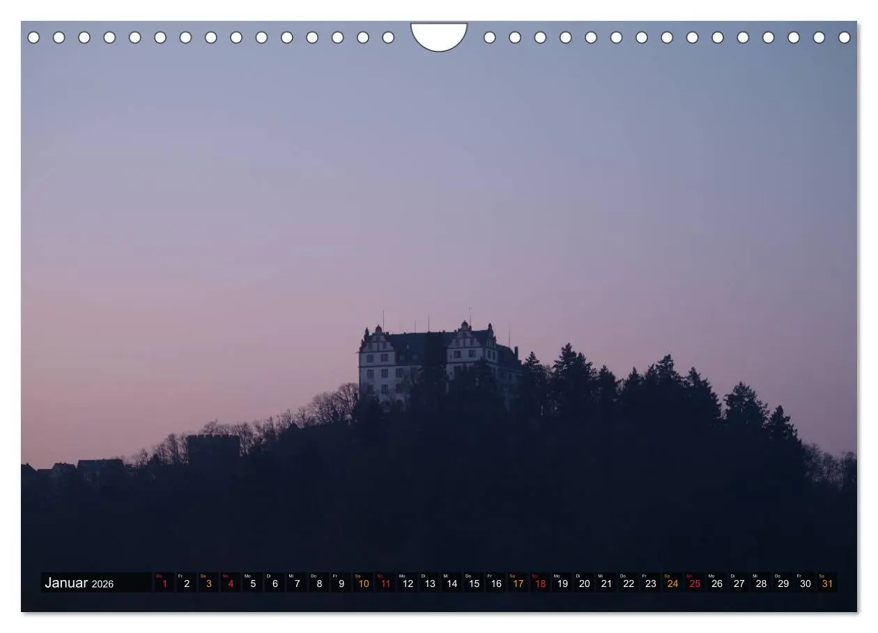 Bild: 9783516148732 | Burgen &amp; Schlösser im Odenwald (Wandkalender 2026 DIN A4 quer),...