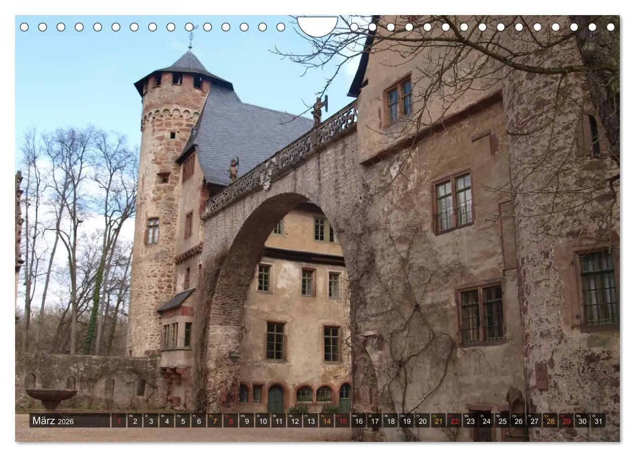Bild: 9783516148732 | Burgen &amp; Schlösser im Odenwald (Wandkalender 2026 DIN A4 quer),...
