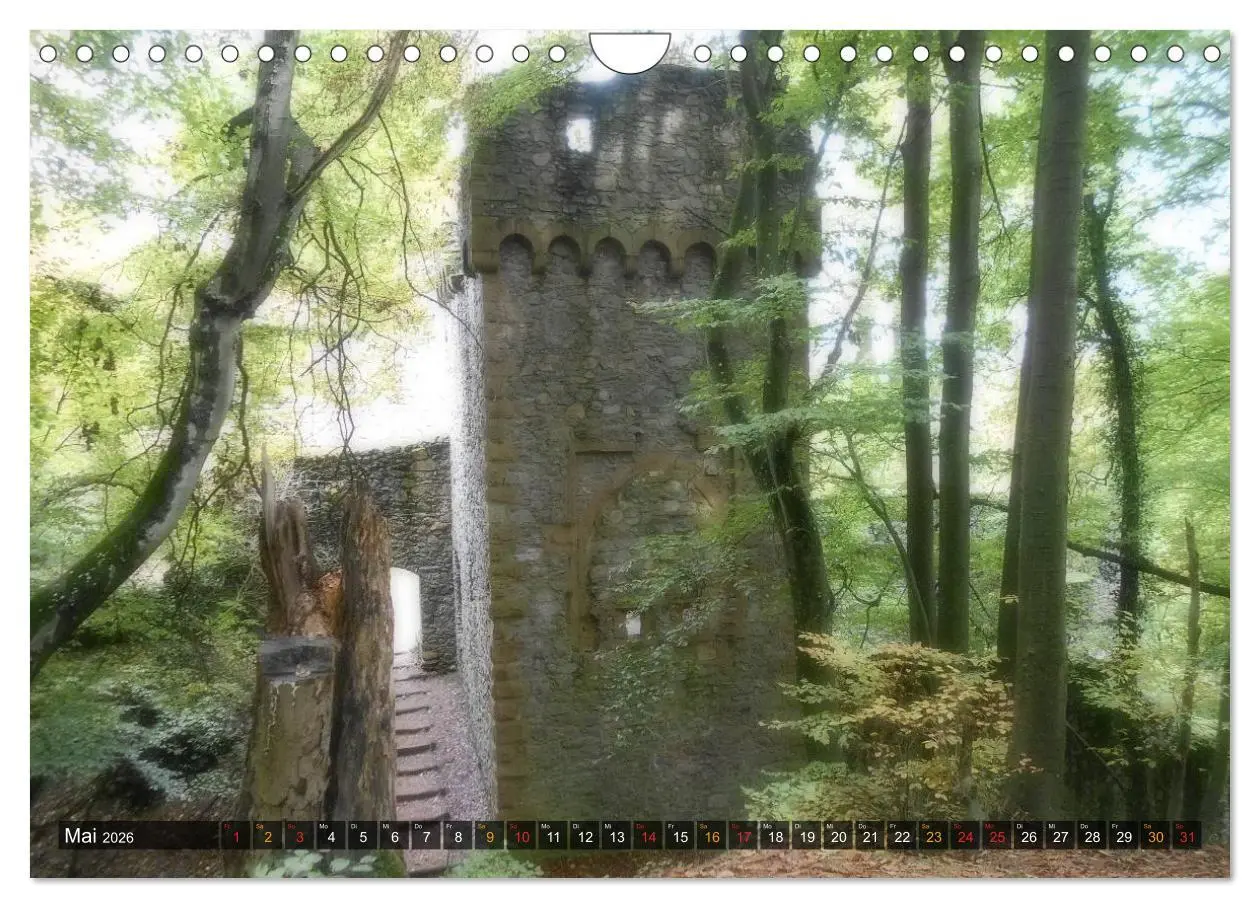 Bild: 9783516148732 | Burgen &amp; Schlösser im Odenwald (Wandkalender 2026 DIN A4 quer),...