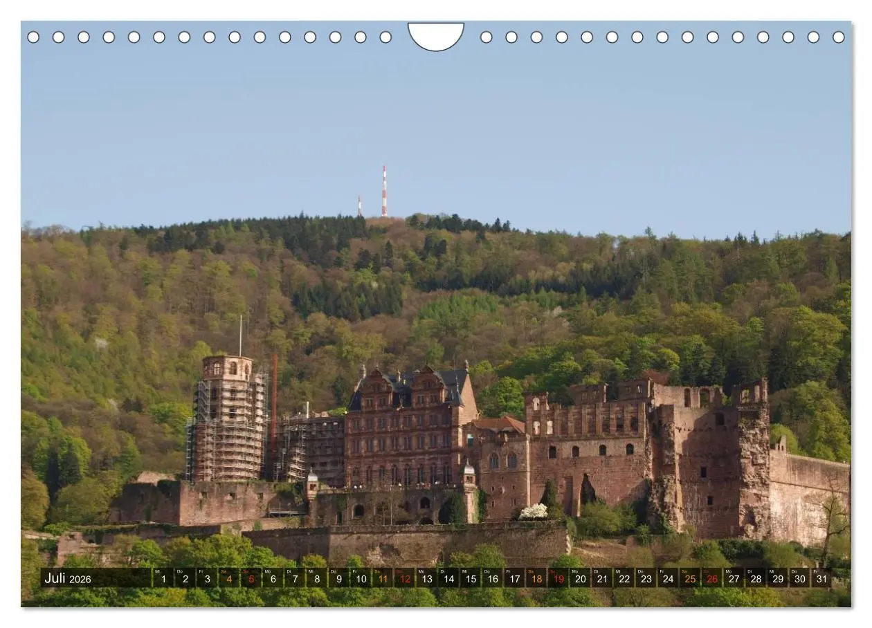 Bild: 9783516148732 | Burgen &amp; Schlösser im Odenwald (Wandkalender 2026 DIN A4 quer),...