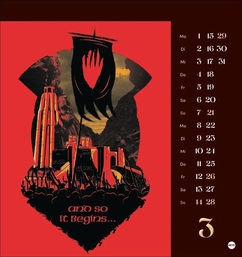 Bild: 9783756418732 | Herr der Ringe Postkartenkalender 2027 | Kalender | 13 S. | Deutsch