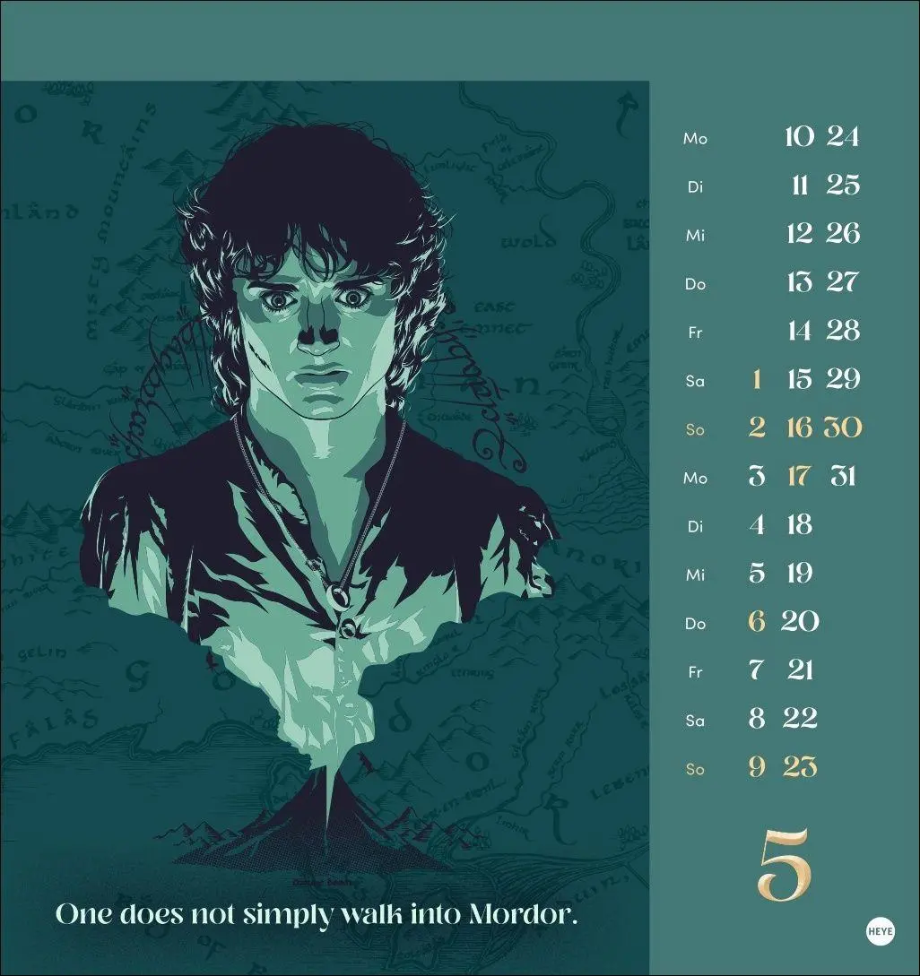 Bild: 9783756418732 | Herr der Ringe Postkartenkalender 2027 | Kalender | 13 S. | Deutsch