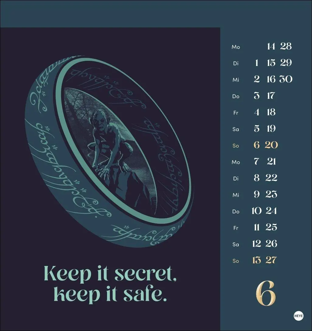 Bild: 9783756418732 | Herr der Ringe Postkartenkalender 2027 | Kalender | 13 S. | Deutsch