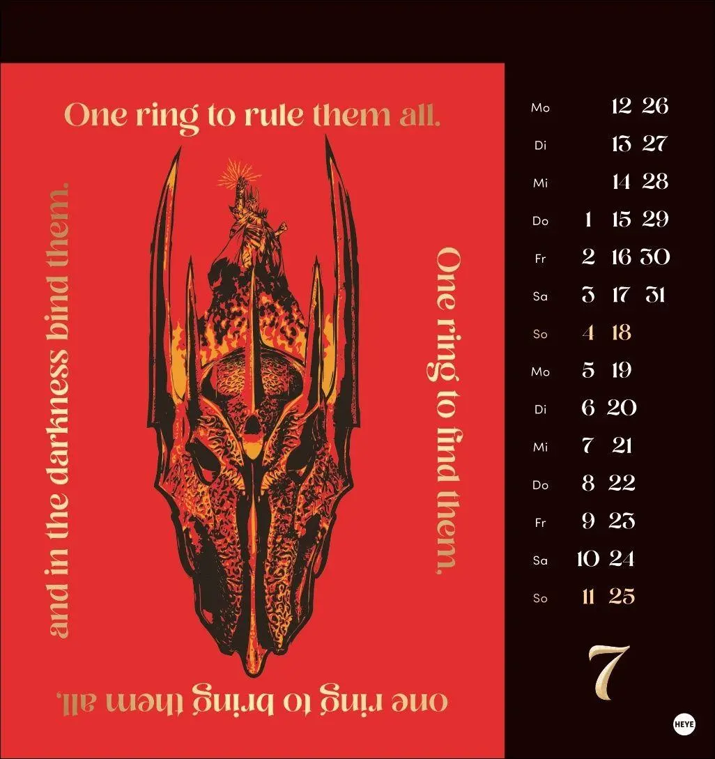 Bild: 9783756418732 | Herr der Ringe Postkartenkalender 2027 | Kalender | 13 S. | Deutsch