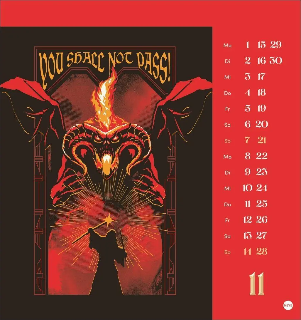 Bild: 9783756418732 | Herr der Ringe Postkartenkalender 2027 | Kalender | 13 S. | Deutsch