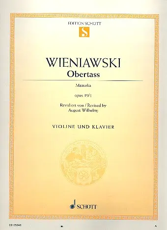 Cover: 9790001088732 | Obertass | Henryk Wieniawski | Buch | 8 S. | Deutsch | 2001