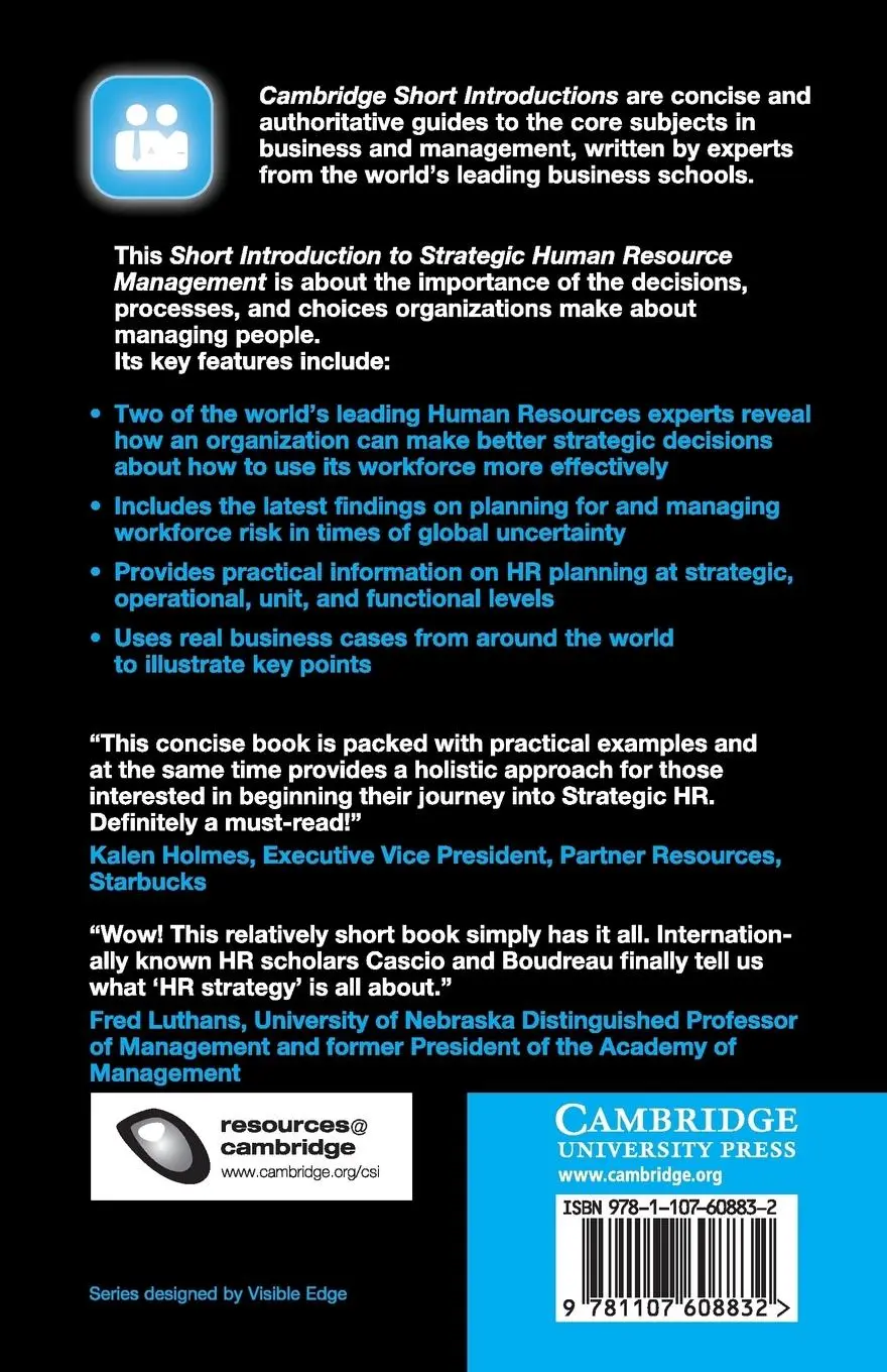 Rückseite: 9781107608832 | Short Introduction to Strategic Human Resource Management | Buch