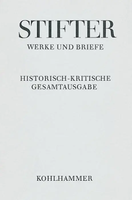 Cover: 9783170158832 | Der Nachsommer | Adalbert Stifter | Buch | 272 S. | Deutsch | 1999