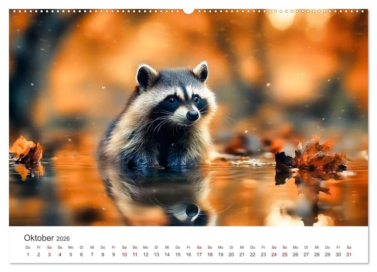 Bild: 9783457288832 | Frech, flauschig, fantastisch - Der Waschbären-Kalender...