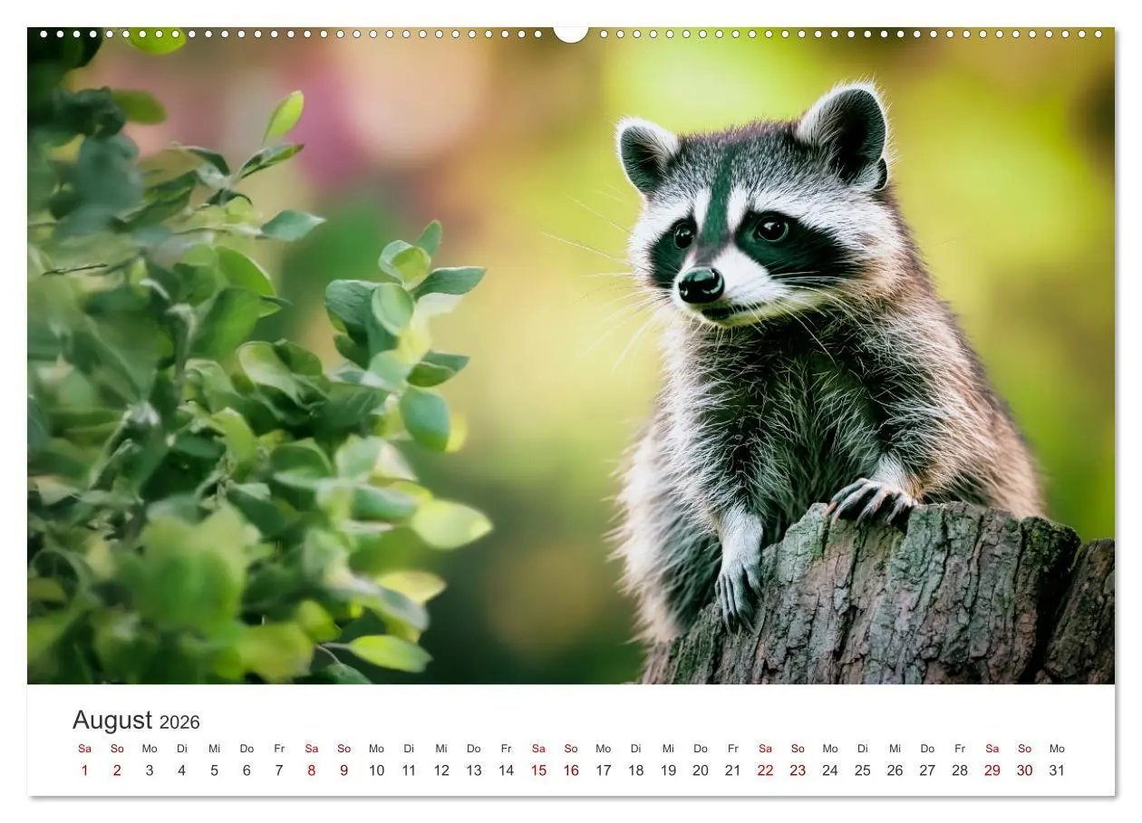 Bild: 9783457288832 | Frech, flauschig, fantastisch - Der Waschbären-Kalender...