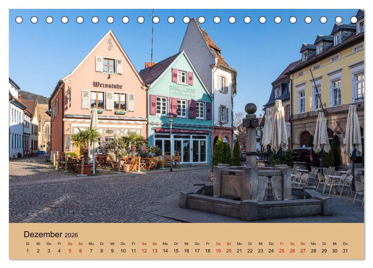 Bild: 9783457668832 | Bad Dürkheimer Ansichten (Tischkalender 2026 DIN A5 quer), CALVENDO...