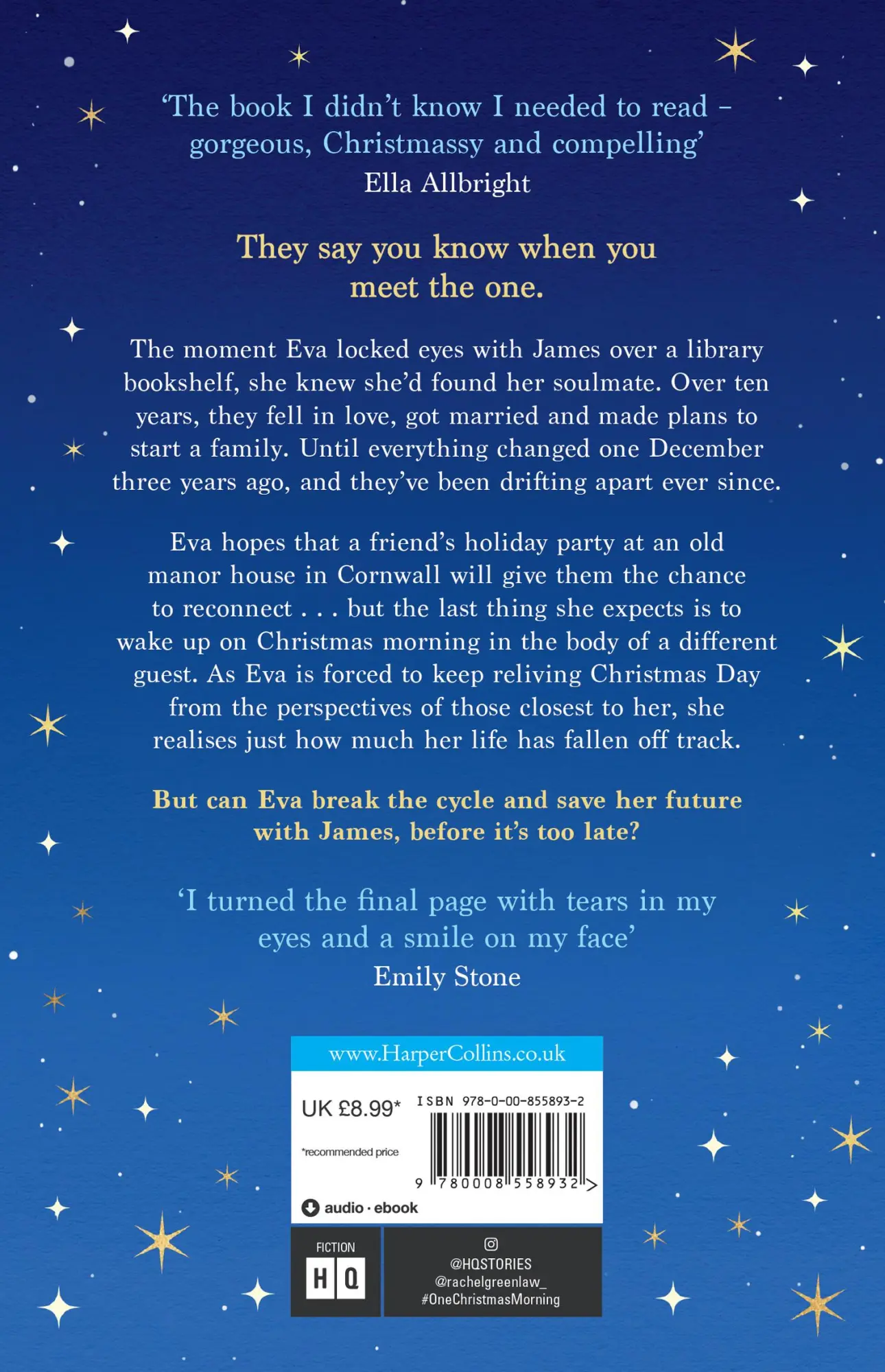 Rückseite: 9780008558932 | One Christmas Morning | Rachel Greenlaw | Taschenbuch | 336 S. | 2023