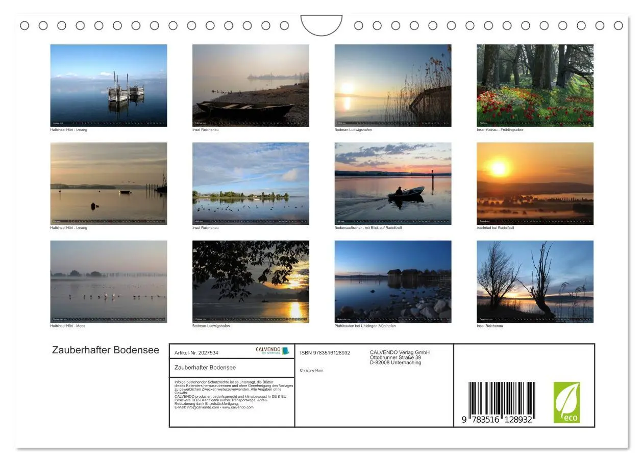 Bild: 9783516128932 | Zauberhafter Bodensee (Wandkalender 2026 DIN A4 quer), CALVENDO...