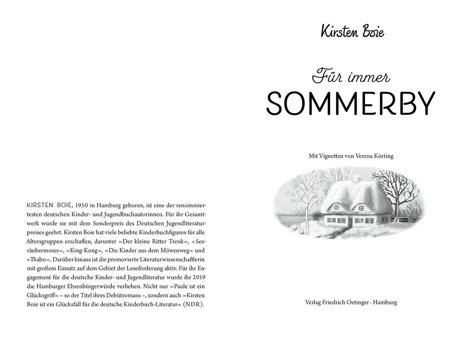 Bild: 9783751208932 | Sommerby 3. Für immer Sommerby | Kirsten Boie | Taschenbuch | Sommerby