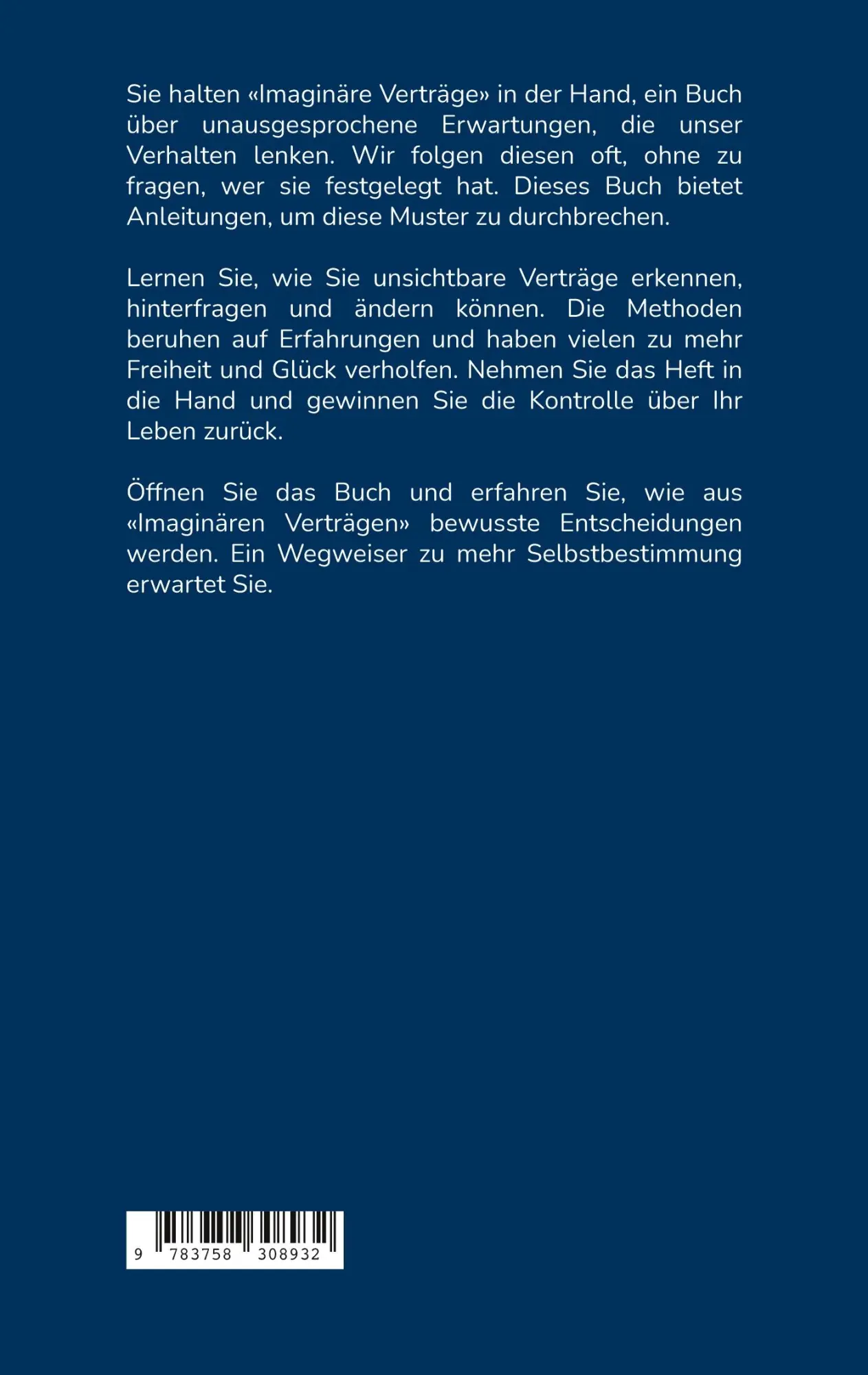 Rückseite: 9783758308932 | Imaginäre Verträge | Conradius | Taschenbuch | 80 S. | Deutsch | 2023