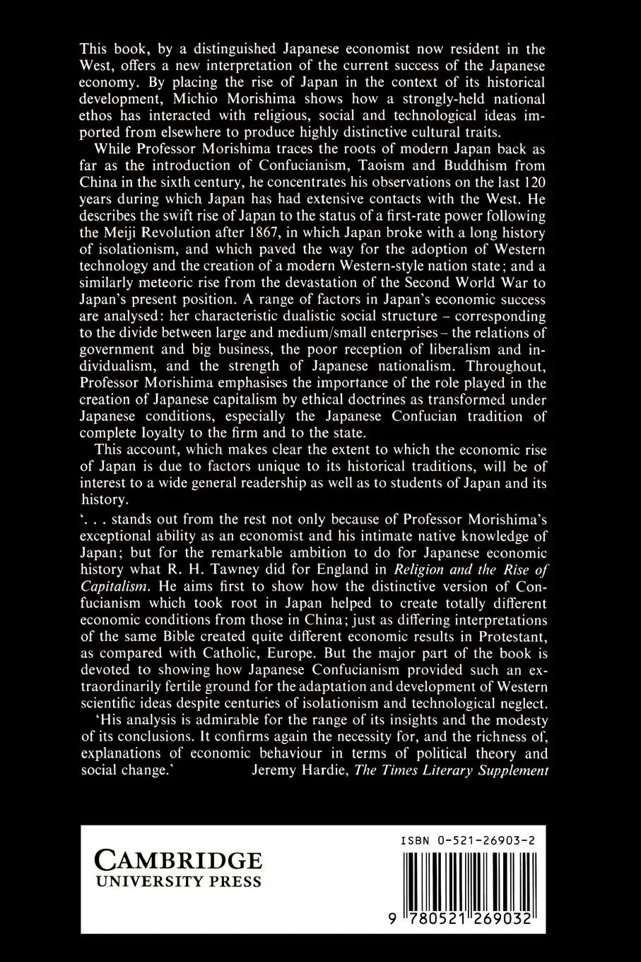 Rückseite: 9780521269032 | Why Has Japan 'Succeeded'? | Western Technology and the Japanese Ethos