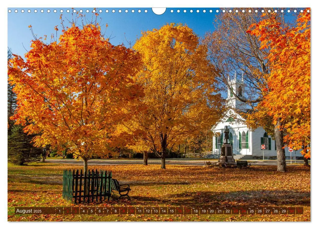 Bild: 9783457169032 | Neu England, Indian Summer (Wandkalender 2025 DIN A3 quer),...