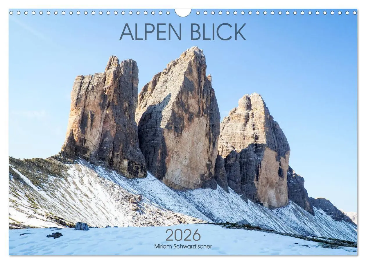 Cover: 9783457929032 | ALPEN BLICK (Wandkalender 2026 DIN A3 quer), CALVENDO Monatskalender
